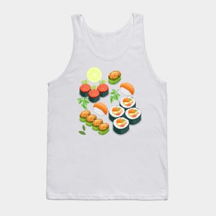 Cute Kawaii Sushi Pack Tank Top